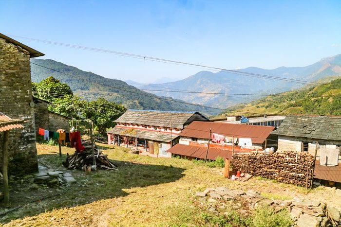 Bhadaure Village descent from panchase