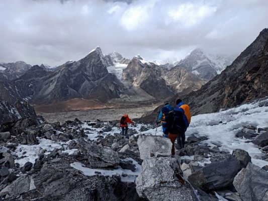 Treking from chhukung to Konga ma la