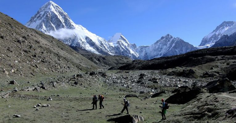 Mount Pumori as seen from Gorakshep