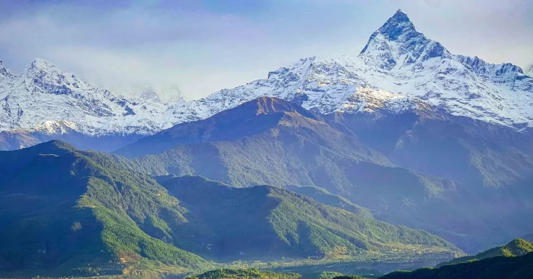 Sarangkot view of the Himalayas