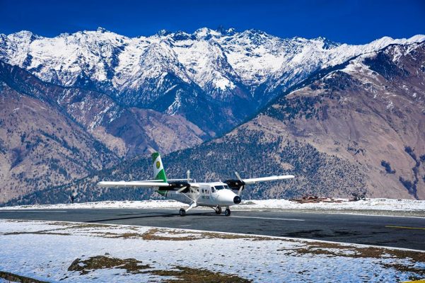 Talcha airport and snow around