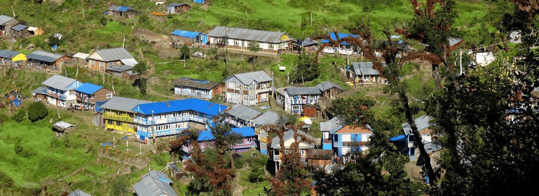 Tatopani Village on the way to Tamang heritage trek