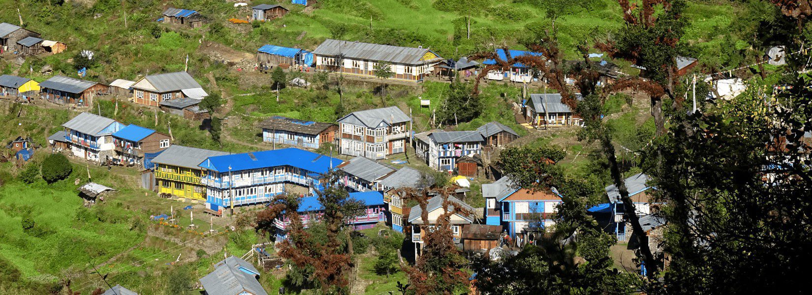 Tatopani Village on the way to Tamang heritage trek