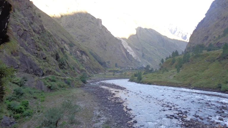 Budigandaki river on lower manaslu section