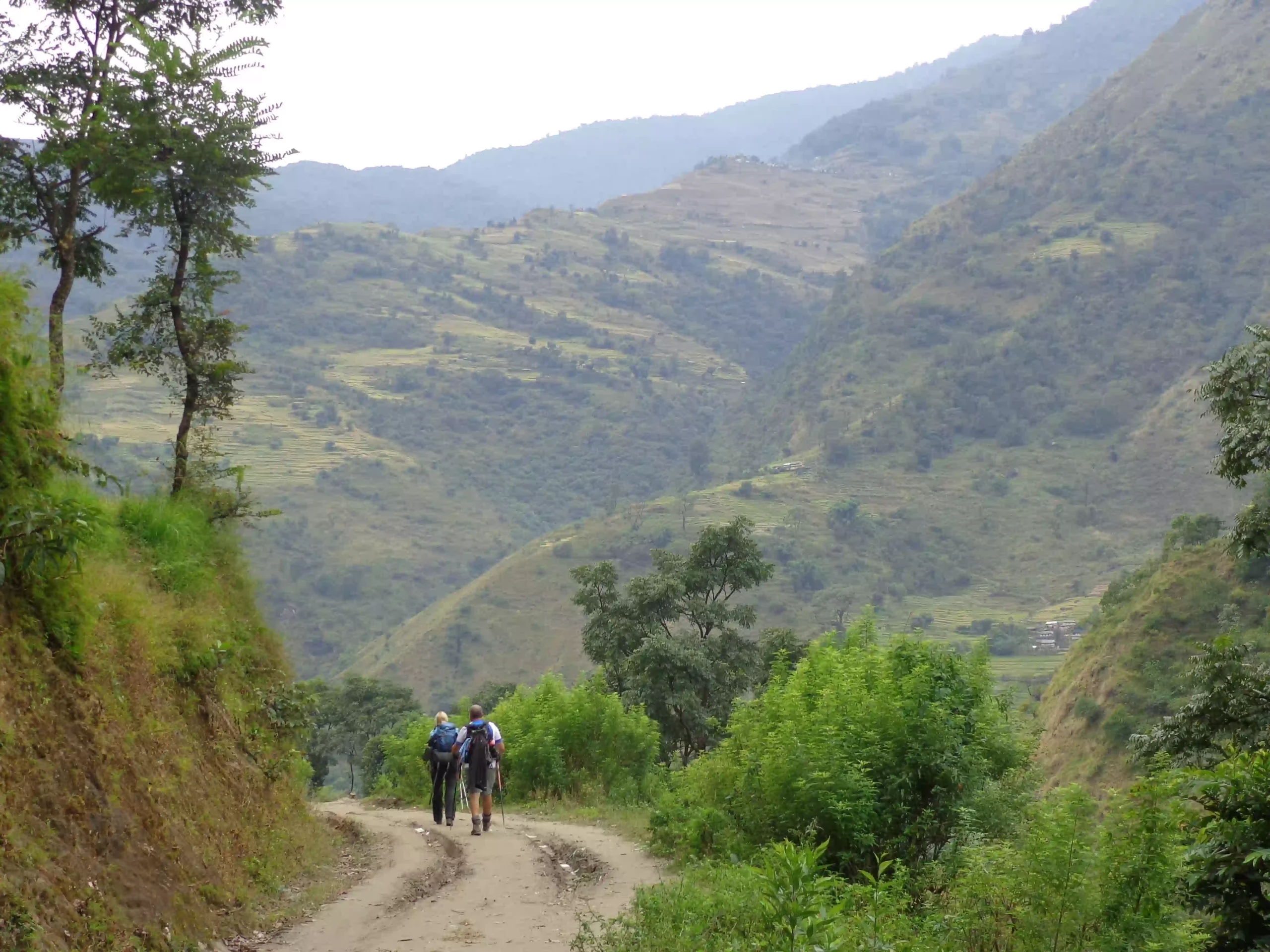 Trek to dharapani for the end of Manaslu trek