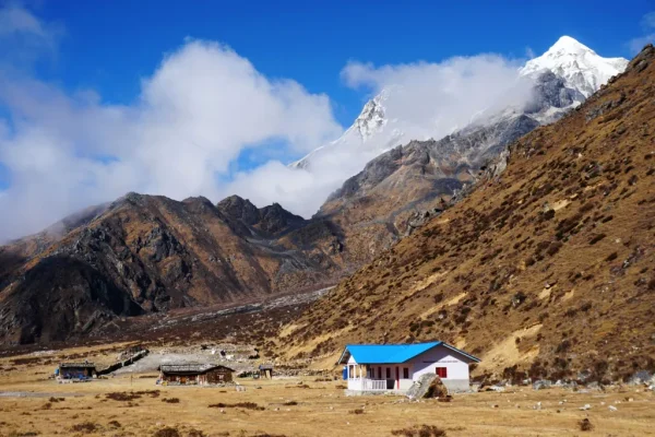 View of Ramche on kanchenjunga trek