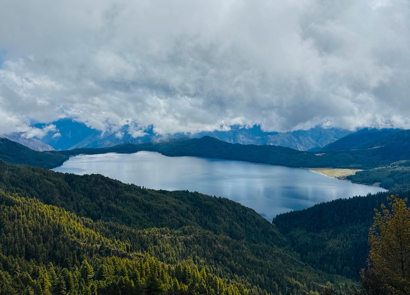 Top view of Rara lake