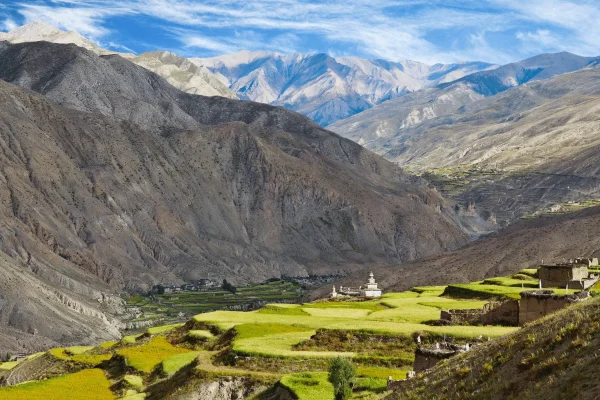 top view of saldang village