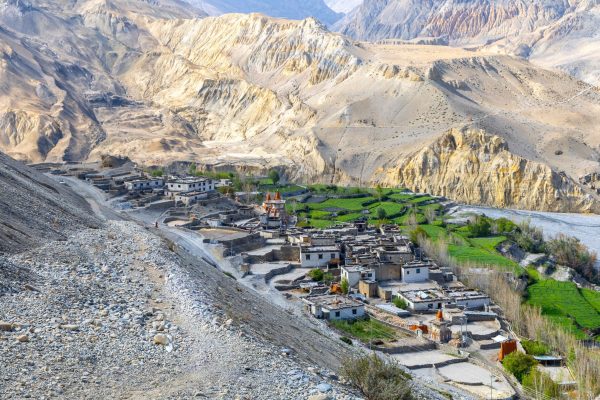 tangge village on the way back to jomsom