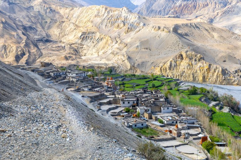 tangge village on the way back to jomsom