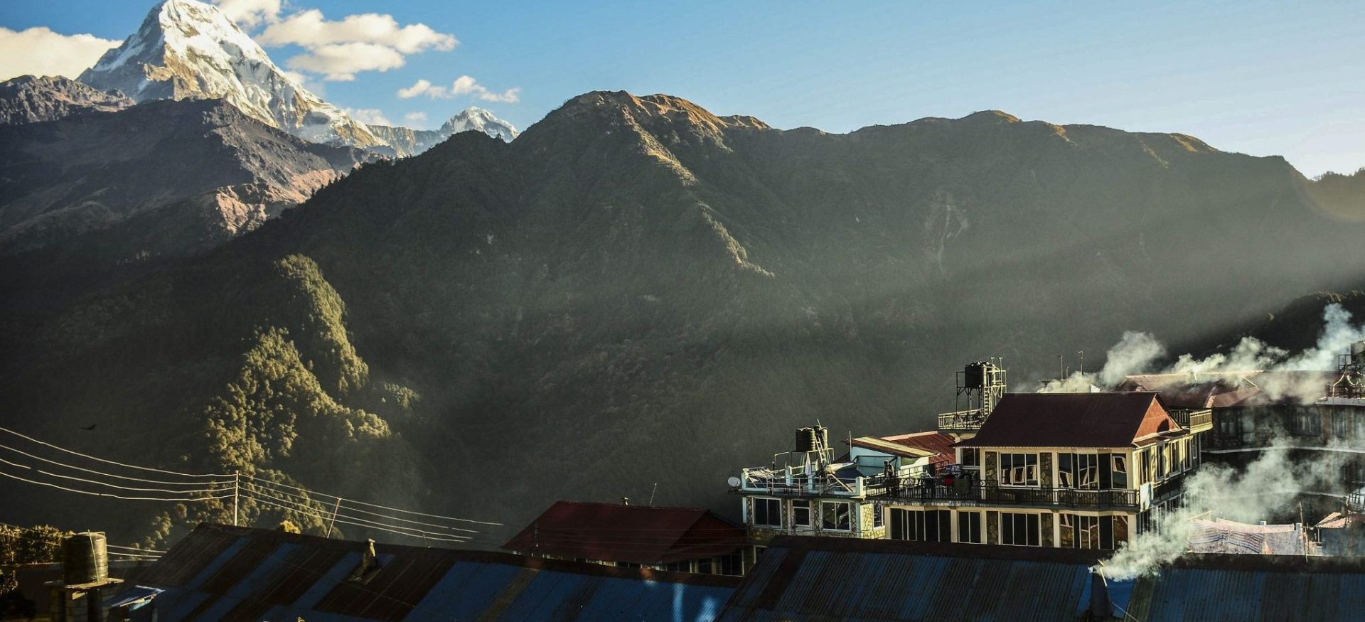 Ghorepani in the morning best trek ranked moderate