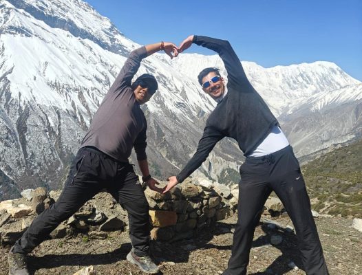 Photo time at Yak Kharka