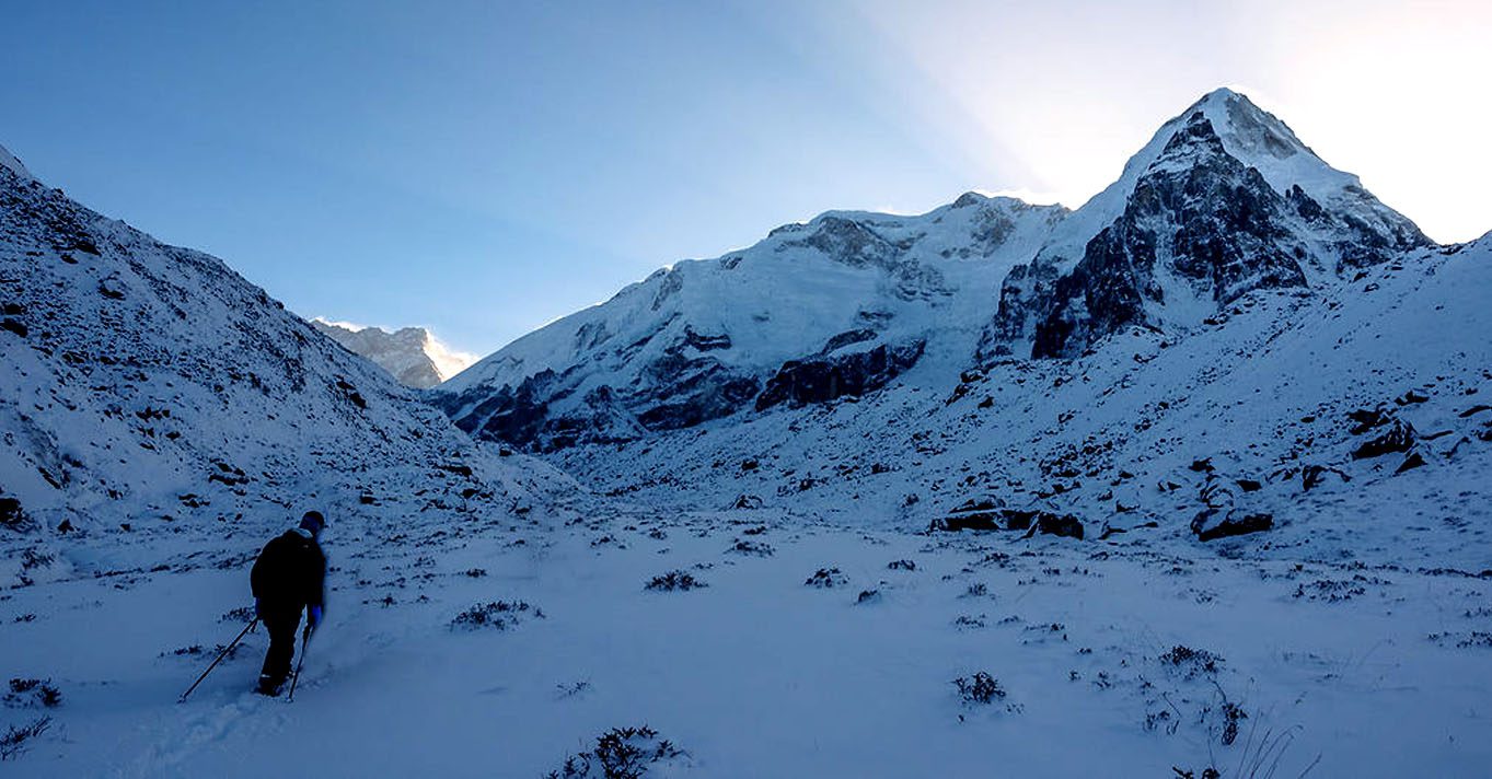 Kanchenjunga Circuit Trek - trail through remote eastern Nepal with Kanchenjunga massif