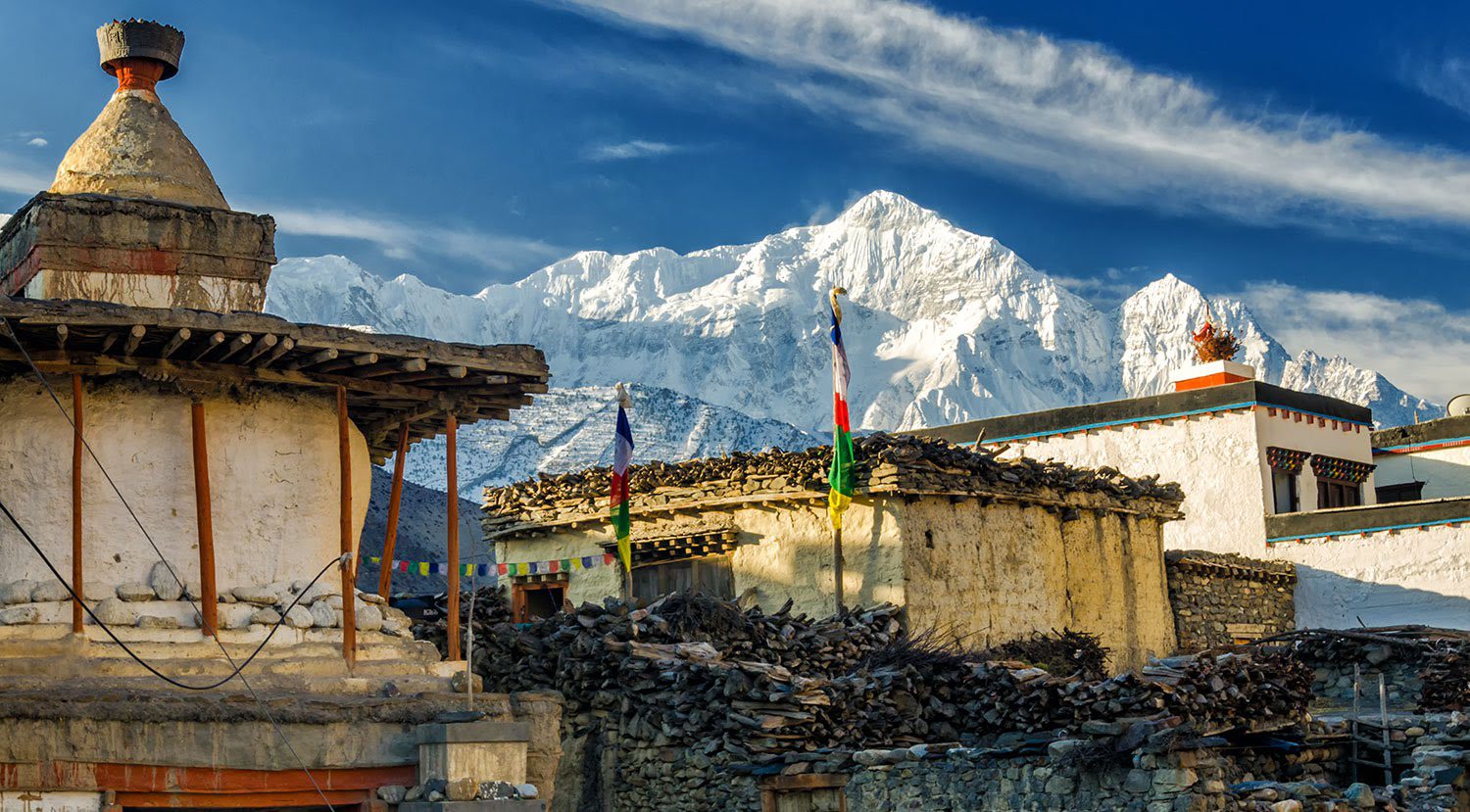 Upper Mustang Trek Nepal - arid trans-Himalayan desert landscape and ancient cliffs