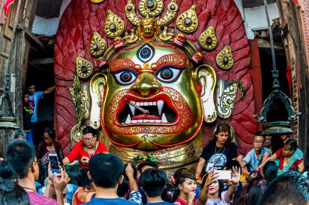 Nepal tour swet bhairav in kathmandu durbar square