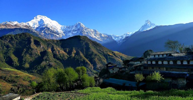 Typical village in annapurna region good for homestay trek