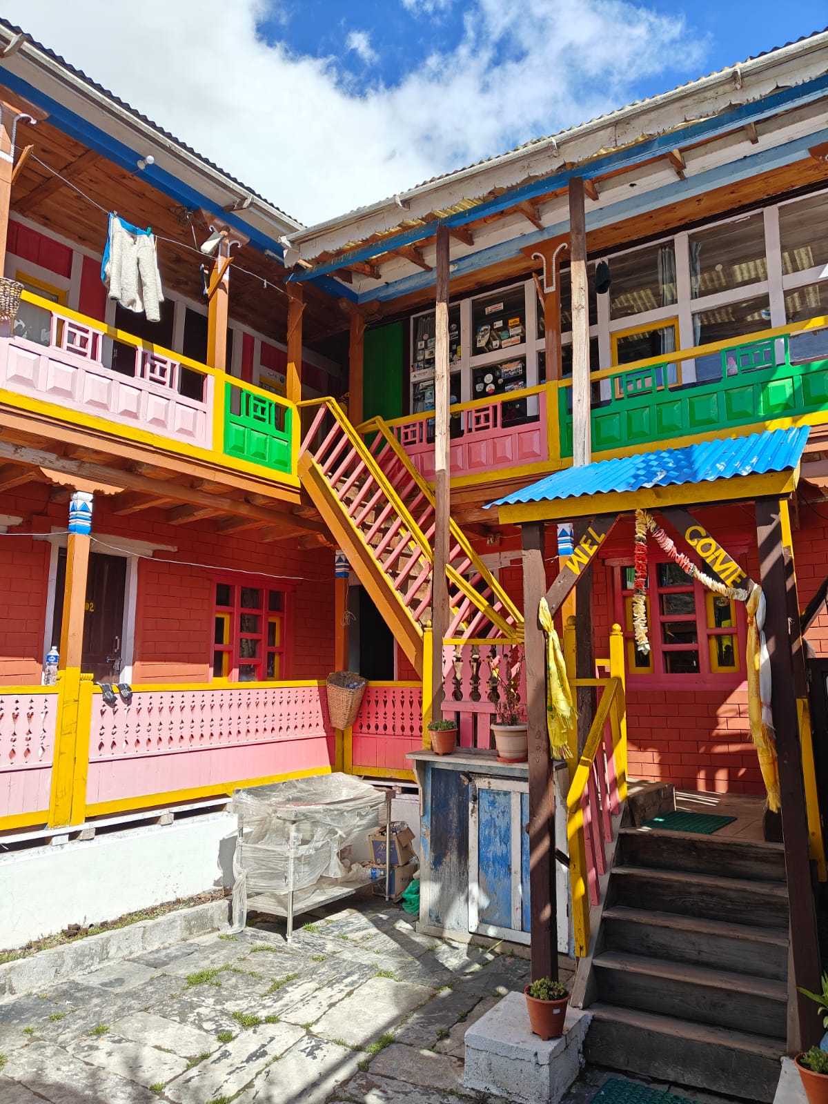 Manag Marsyandi New Cottage teahouse Upper Pisang Annapurna Circuit 3300m Nepal 2026