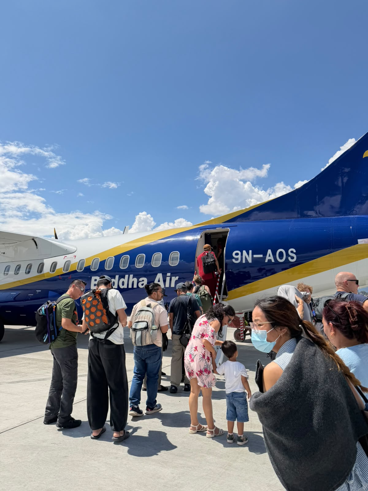 Domestic flight from Kathmandu to Pokhara