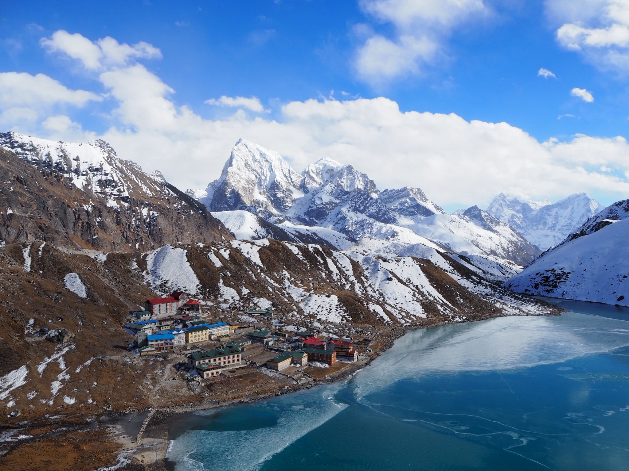 Gokyo village and lakes in the Everest region, Nepal