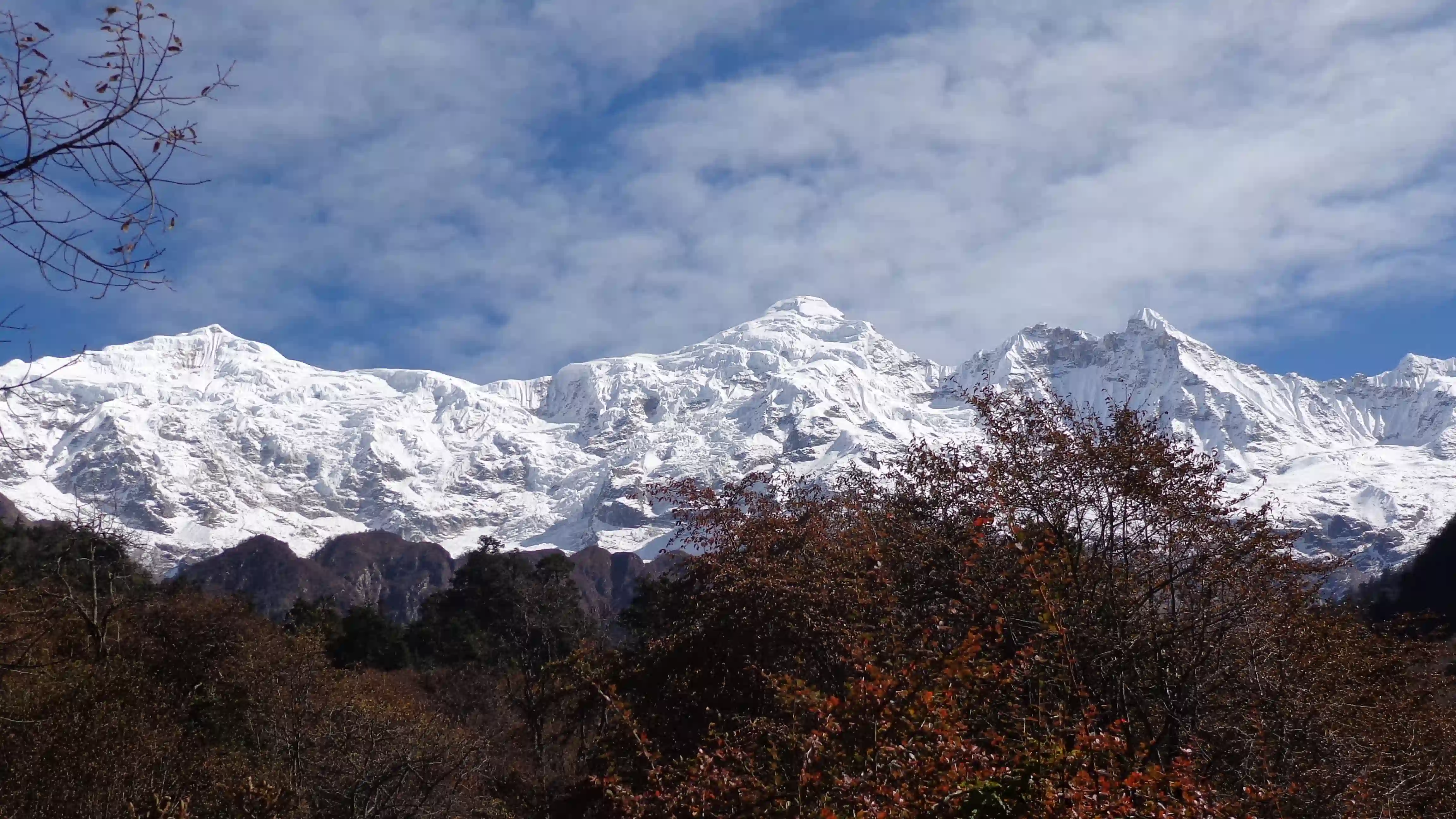 Lho village on the Manaslu Circuit trek, Nepal