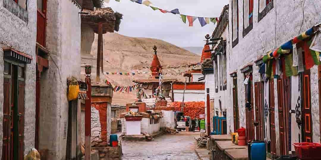 Lo Manthang, the walled capital of the former Kingdom of Lo, founded in 1380