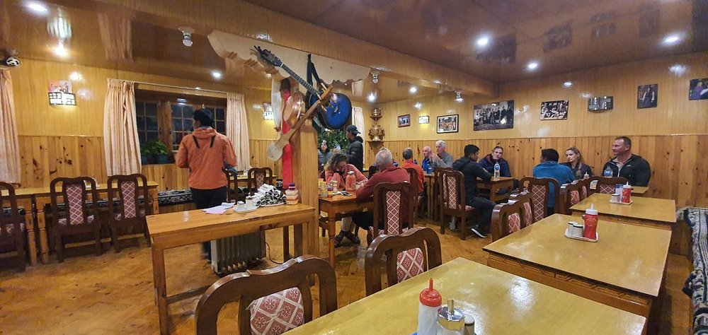 Hotel Yak dining room Namche Bazaar Everest Base Camp trek
