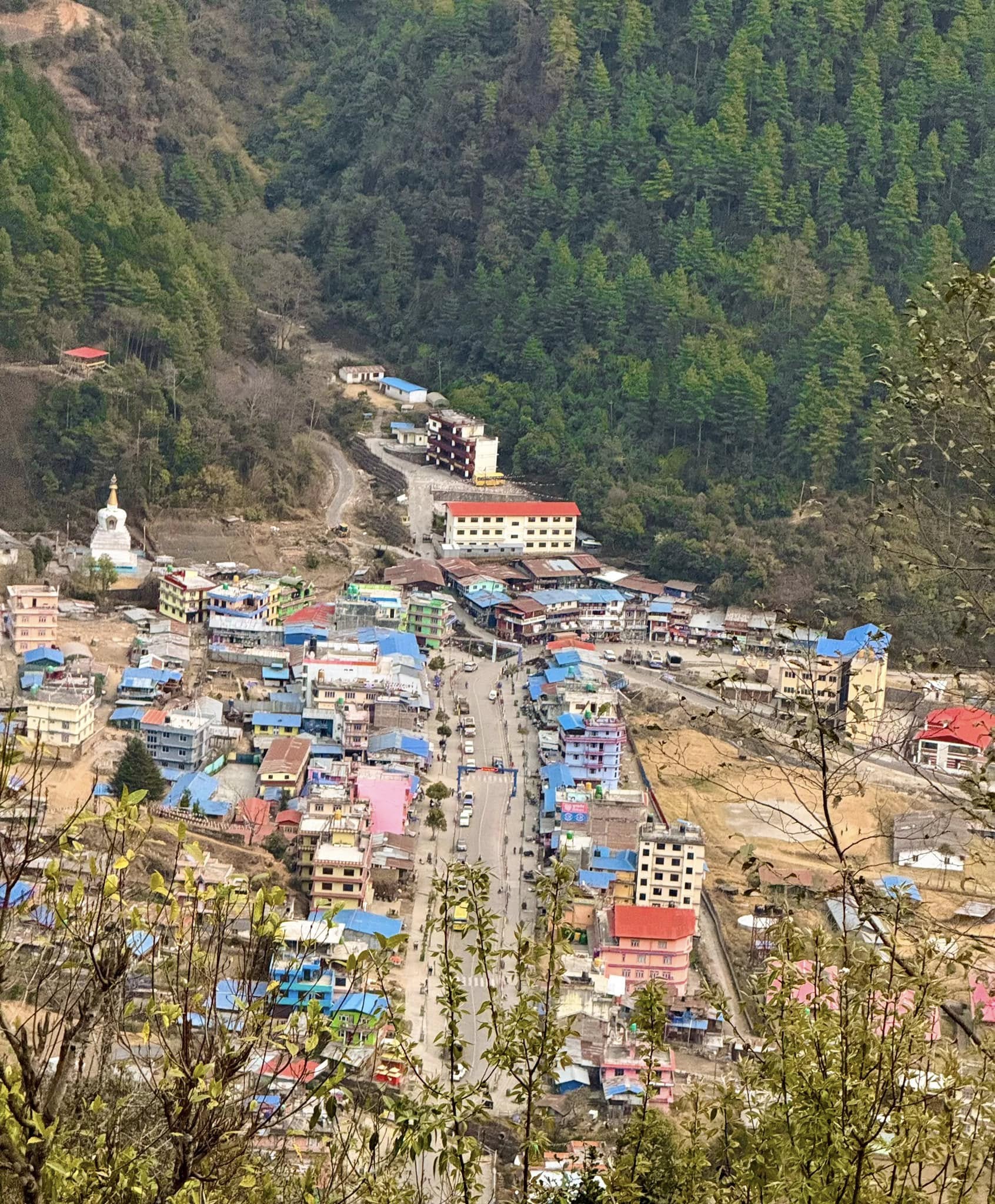 Jiri Bazaar, the traditional and considerably longer overland approach to Everest Base Camp