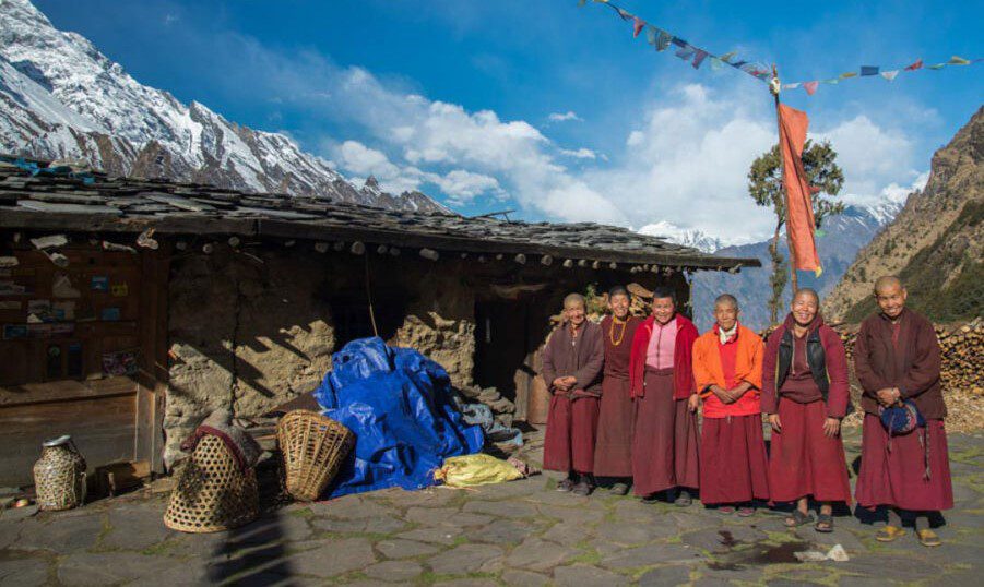 Monk in the Tsum Valley, Nepal