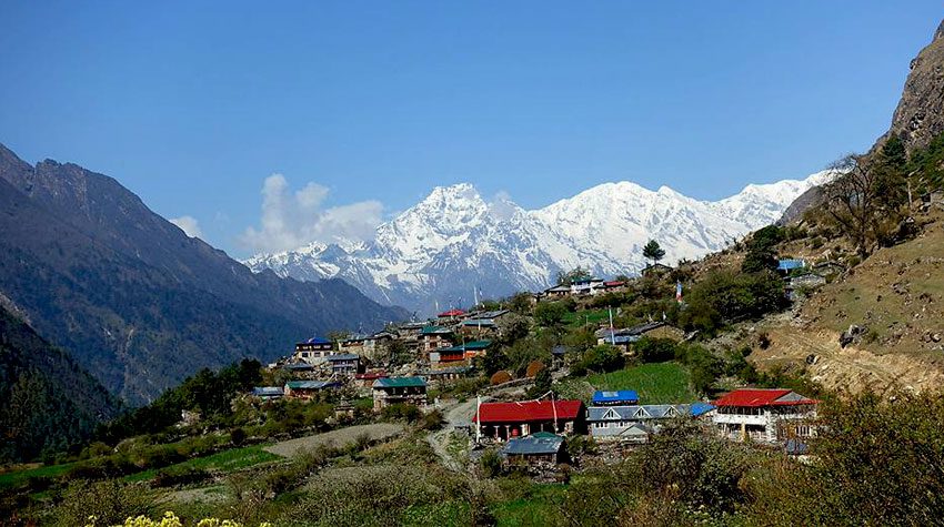 Tsum Valley trekking trail, Nepal