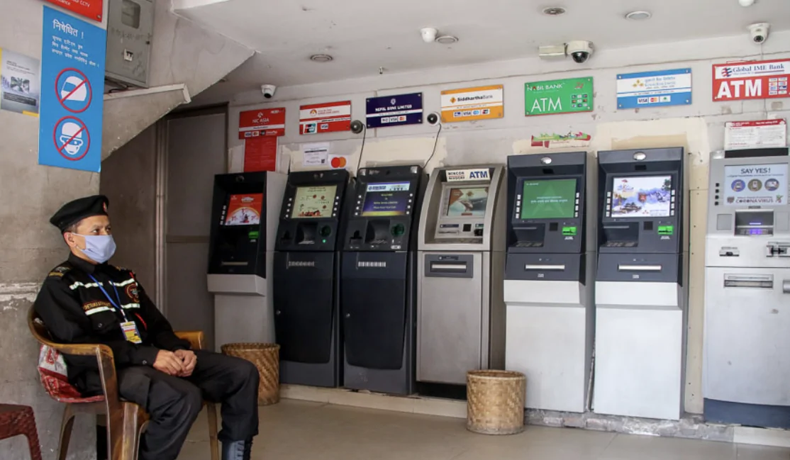ATM in Thamel, Kathmandu, Nepal