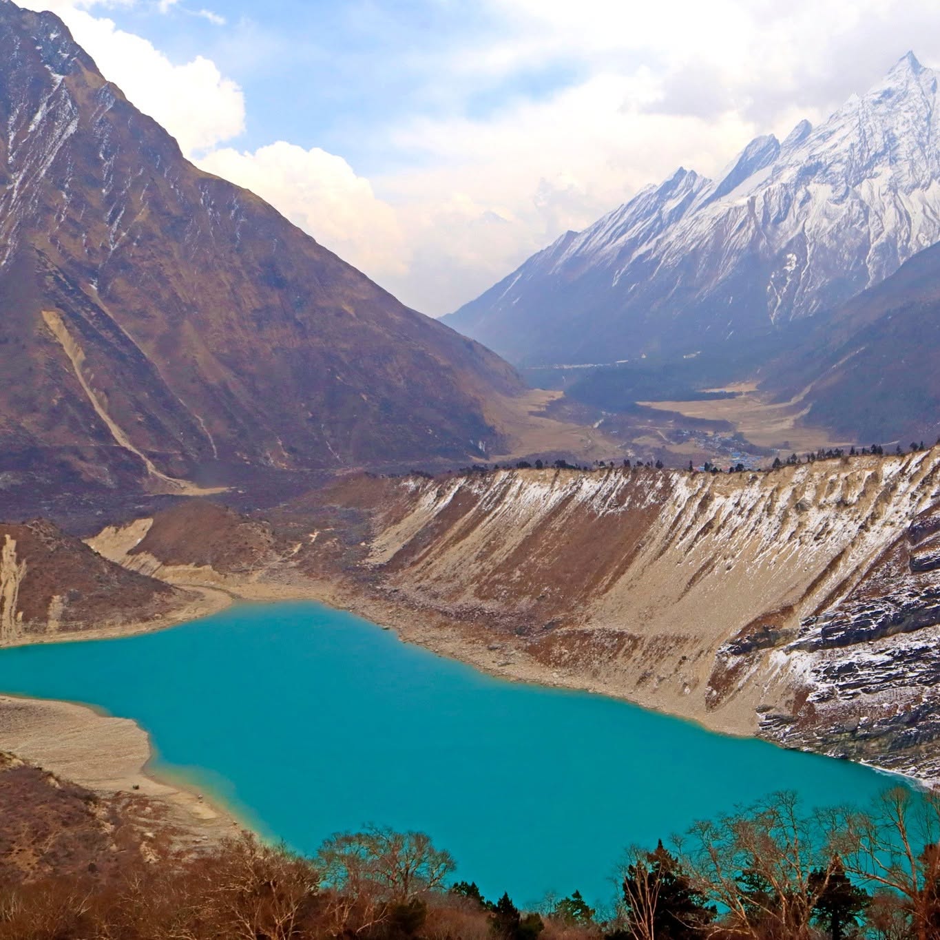 Birendra Lake below the Manaslu Glacier near Samagaon