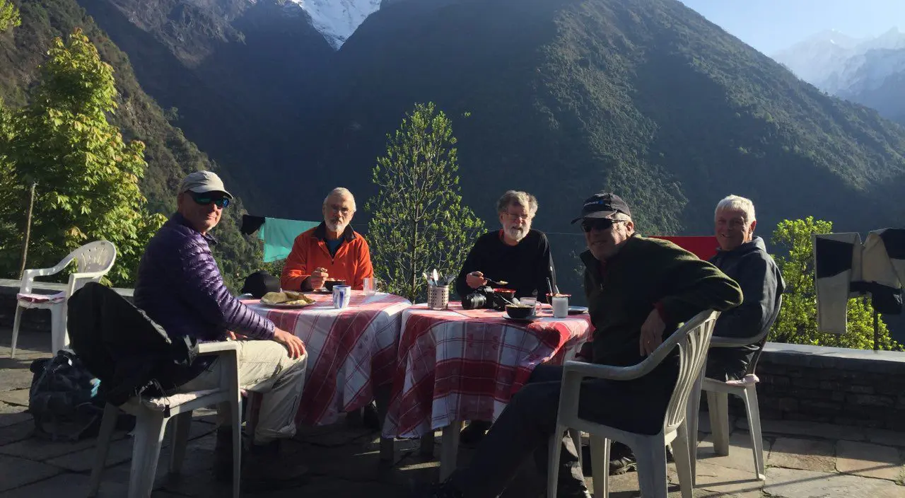 70+ oldage trekking the Annapurna