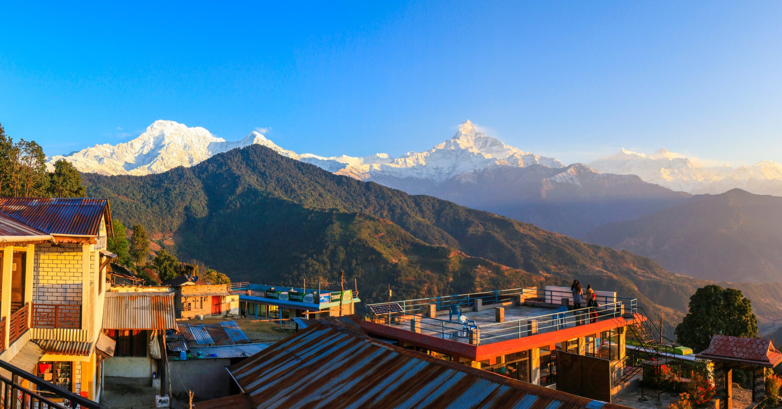 Dhampus village in the Annapurna foothills near Pokhara, Nepal