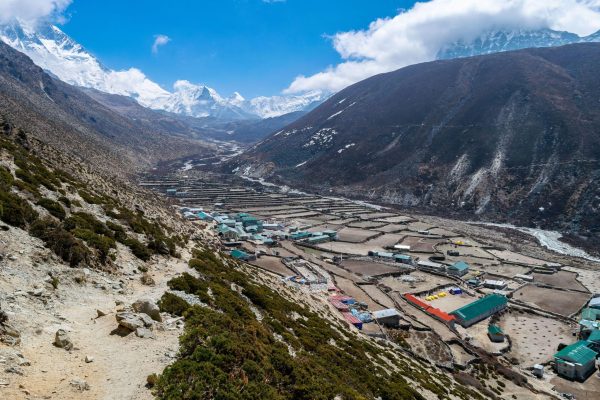 Dingboche Village panorama