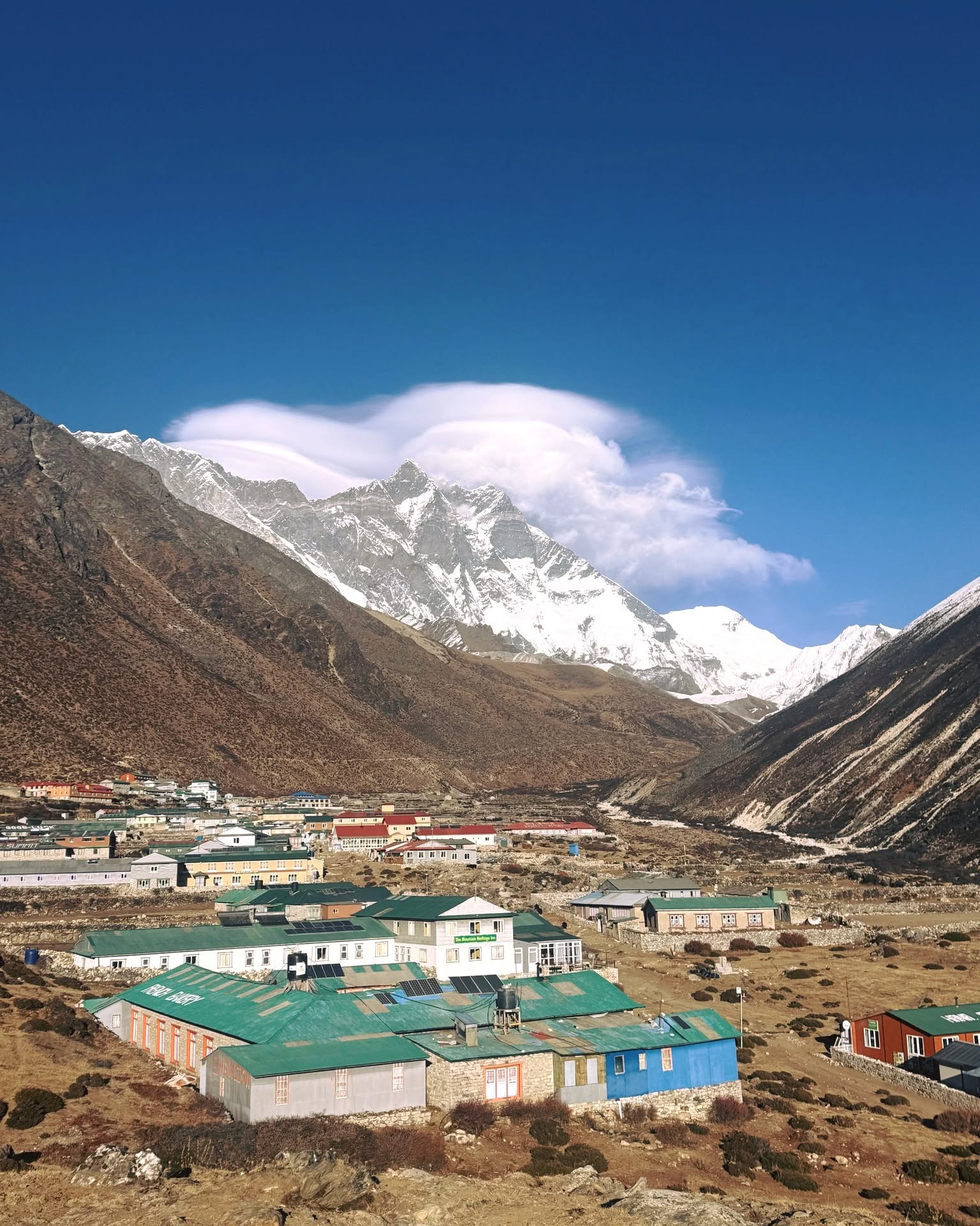 Lodges in Dingboche village on the Everest Base Camp trek