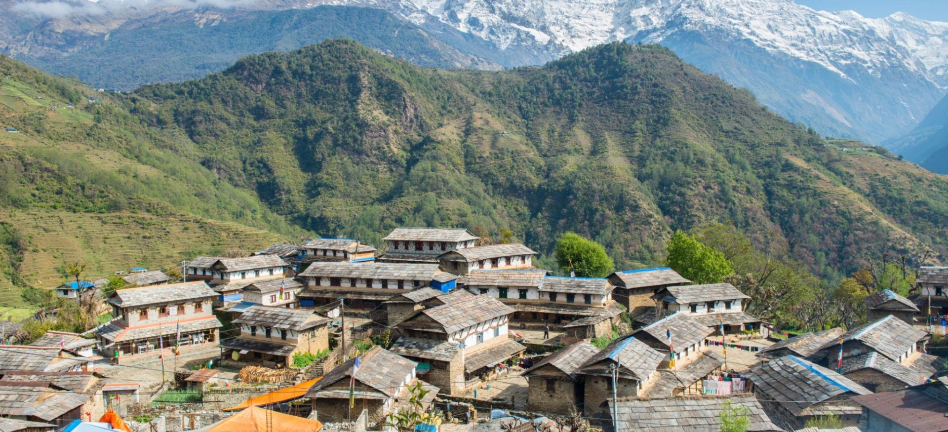 Ghandruk village with Annapurna South in the background