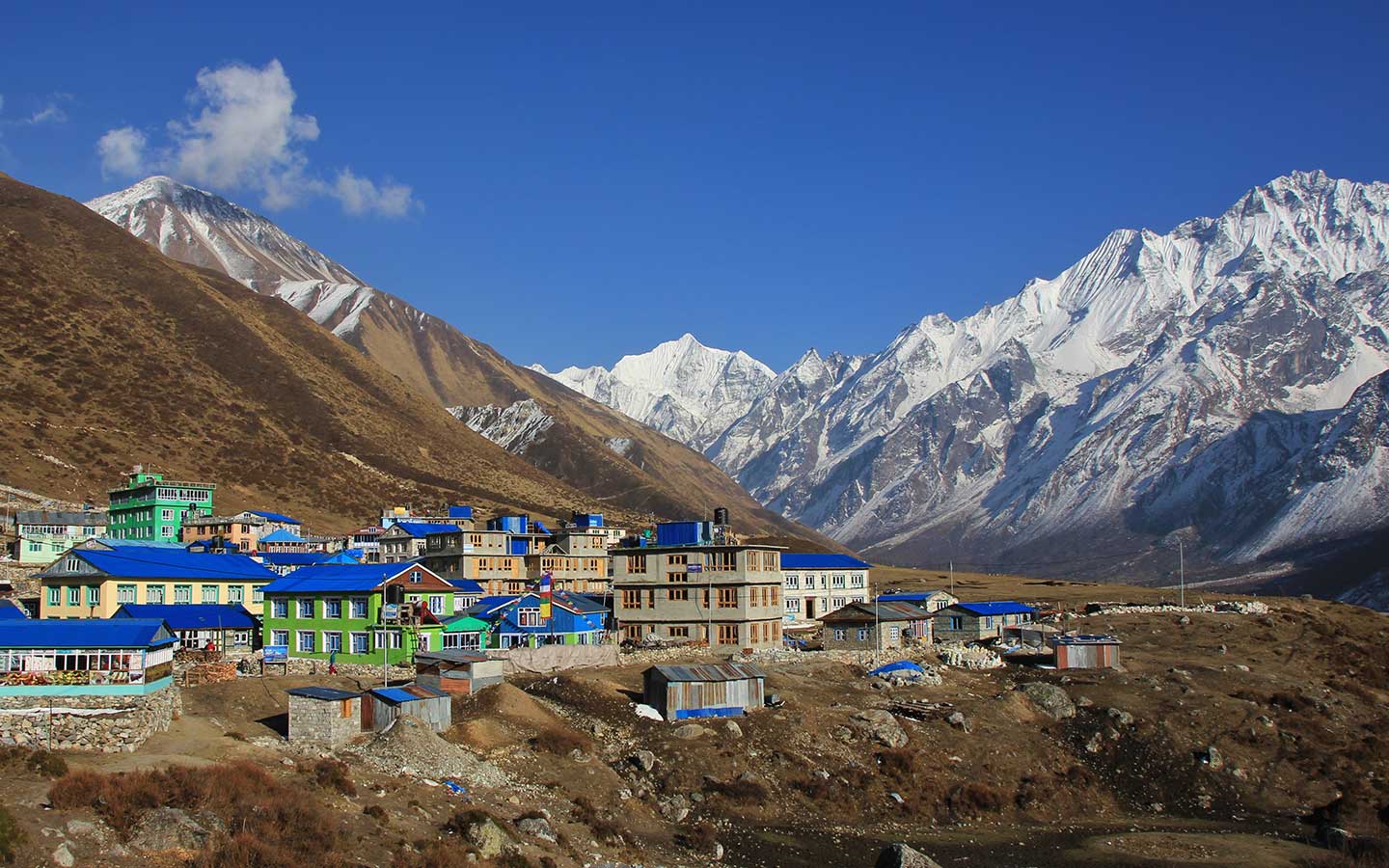 Trekking up the Langtang Valley in Nepal