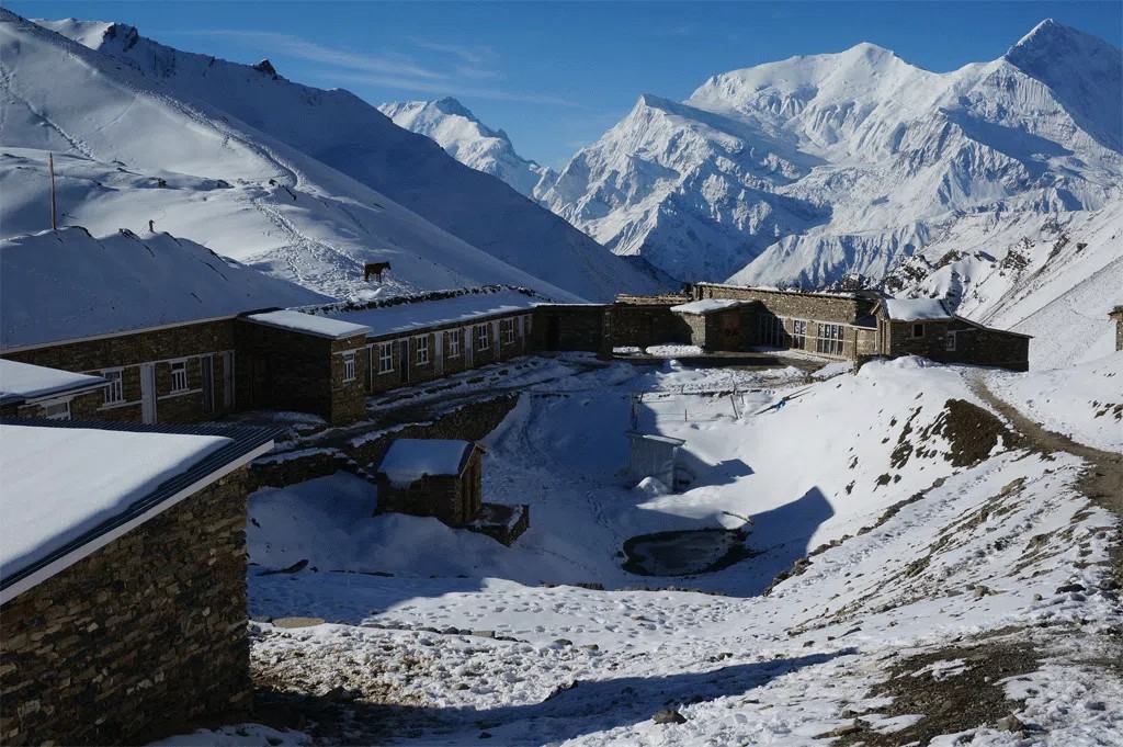 Mountain views on a trek in the Annapurna region of Nepal