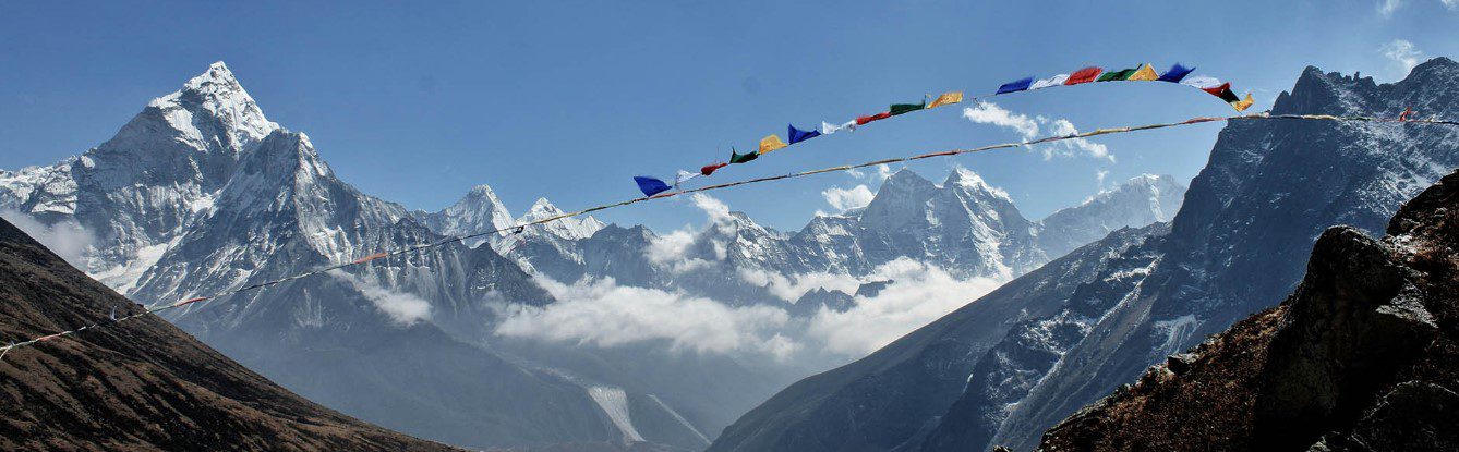 Everest panorama from Pikey Peak in the Solukhumbu