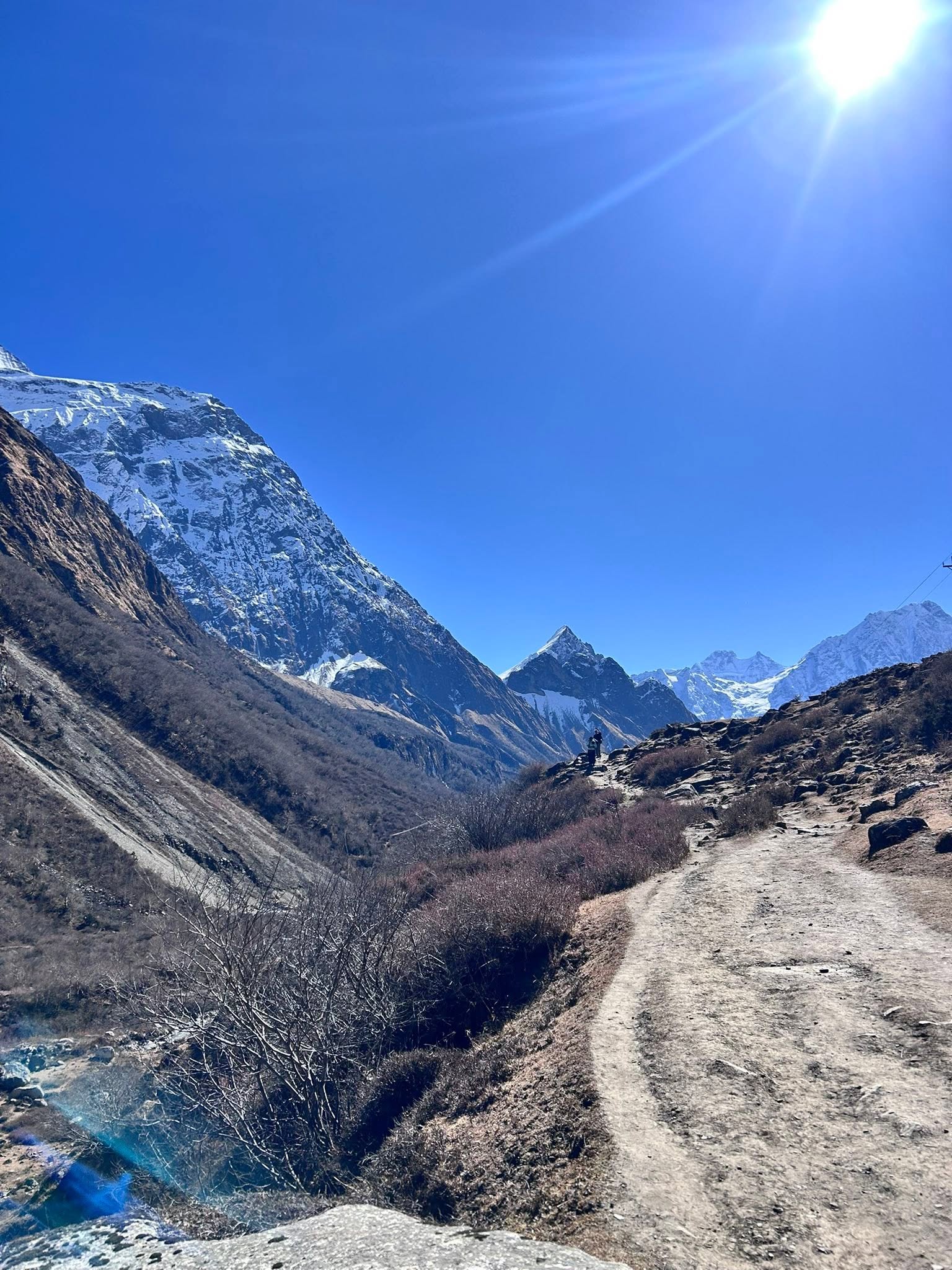 Trail from Samagaon to Samdo on the Manaslu Circuit