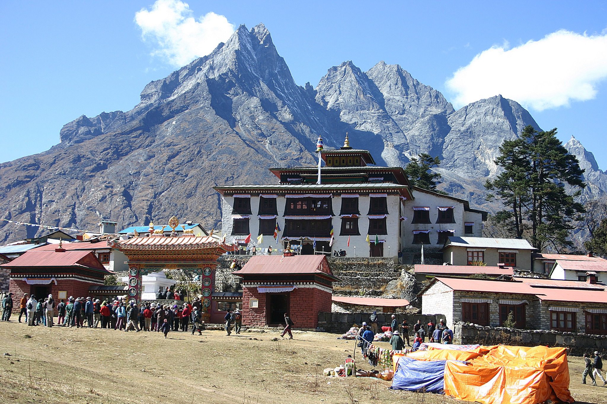 Mani Rimdu festival at Tengboche Monastery in the Everest region