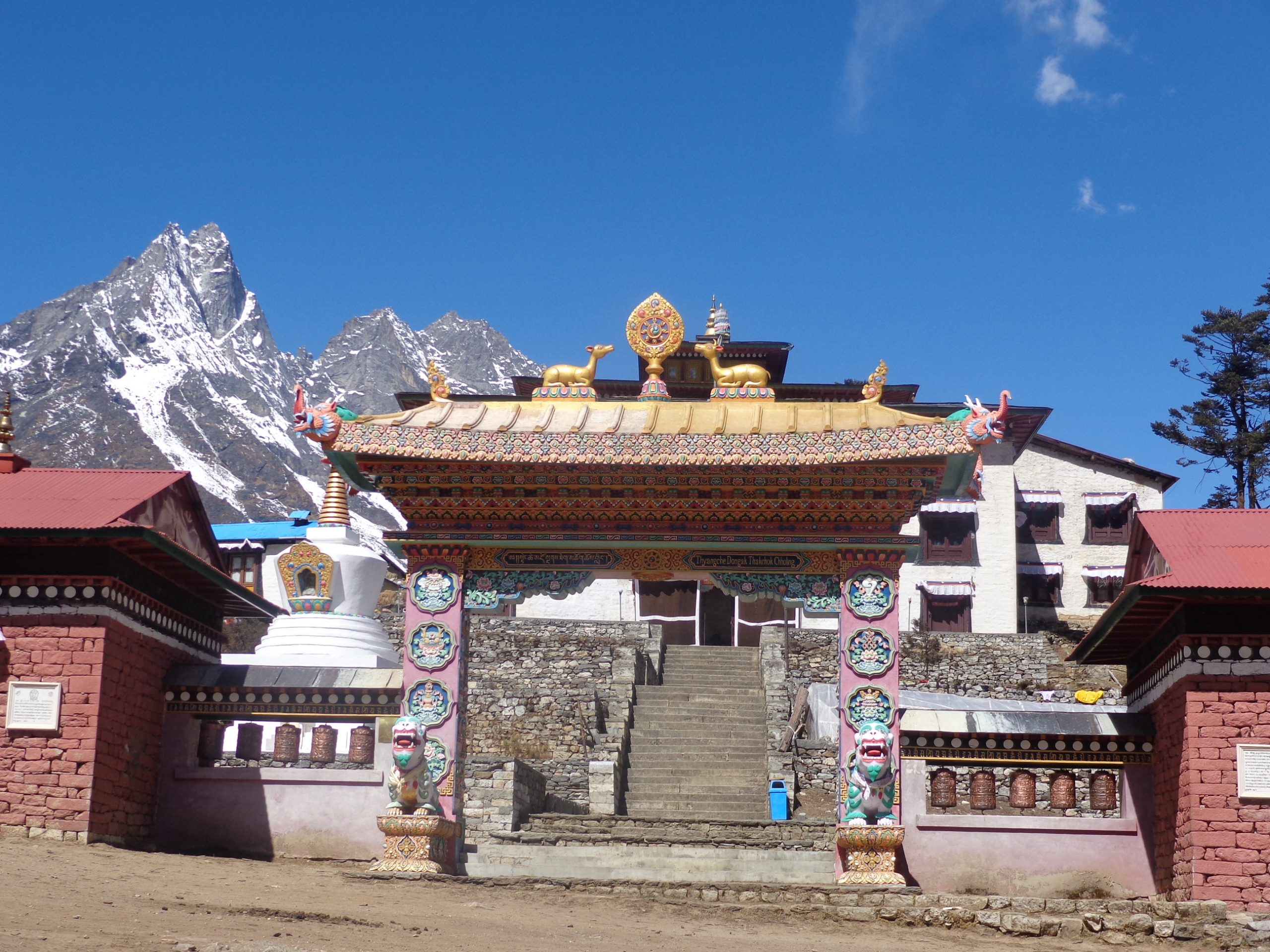 Tengboche Monastery with the Himalaya behind, on the Everest Base Camp trek