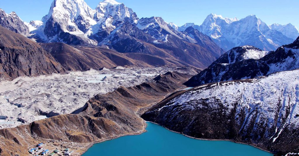 Gokyo ri trek view from the top